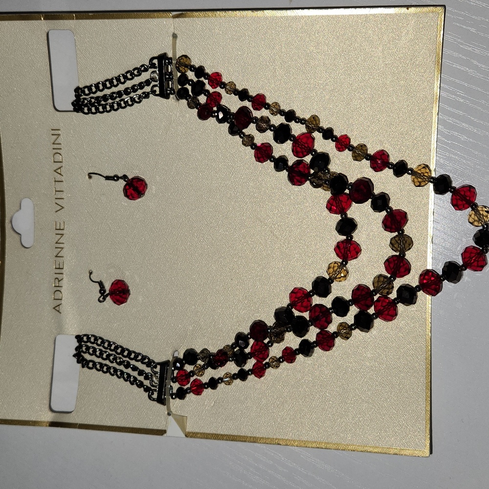 Adrienne Vittadini necklace and earrings set